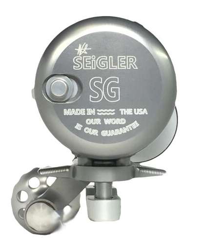 Seigler Reel SG Smoke w/ Blue Accents LH 