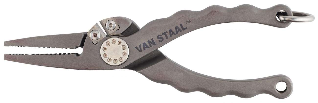 Van Staal 6 inch Titanium Needle Nose Pliers with Sheath and Lanyard