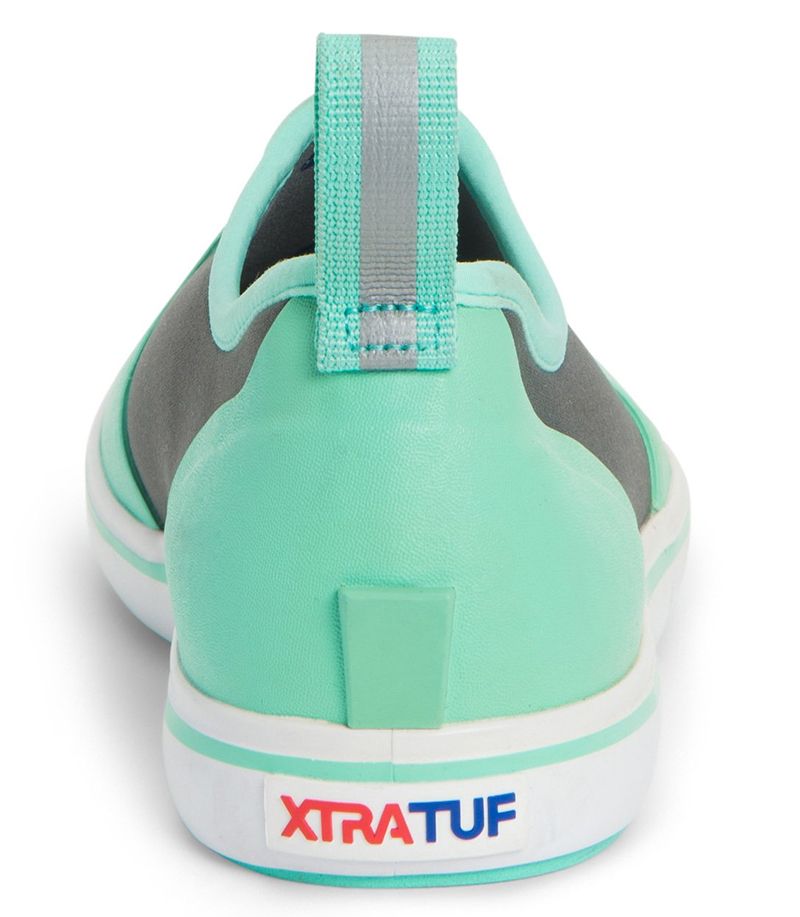 Xtratuf Womens Waterproof Slip On Deck Shoe Seafoam 10 TackleDirect