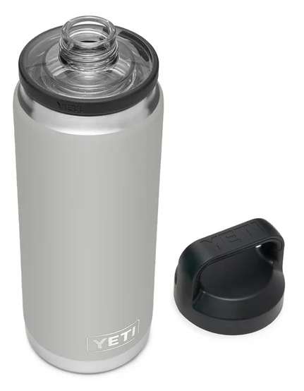 YETI Rambler Bottle - 26 oz. - Chug Cap - Granite Gray - TackleDirect