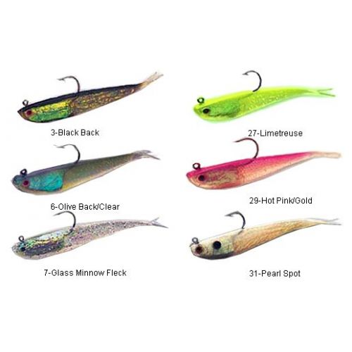 Tsunami Soft Bait Split Tail Minnow Lures | TackleDirect