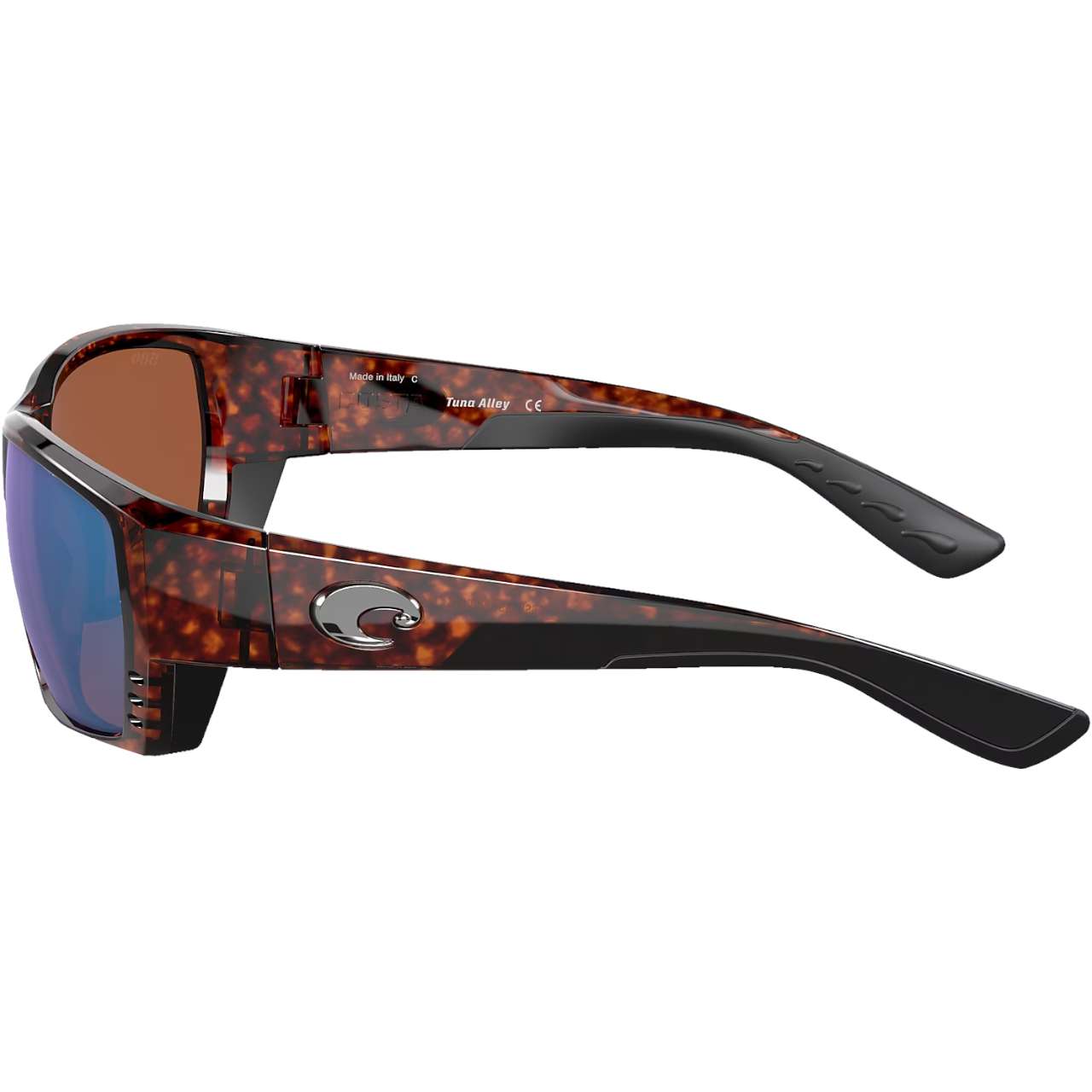 Costa Tuna Alley Sunglasses Tortoise Green Mirror 580P - TackleDirect