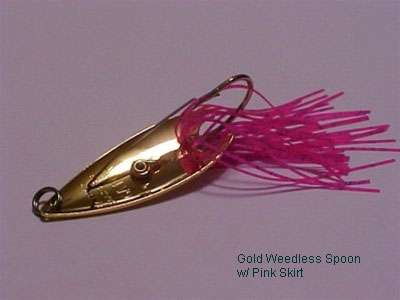 Gator Lures Gold Weedless Spoons - TackleDirect