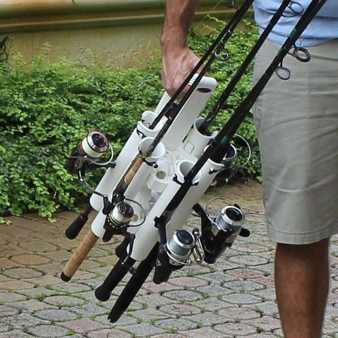 Rod-Runner Pro  Fishing Rod Carrier - Gray.Introducing the latest