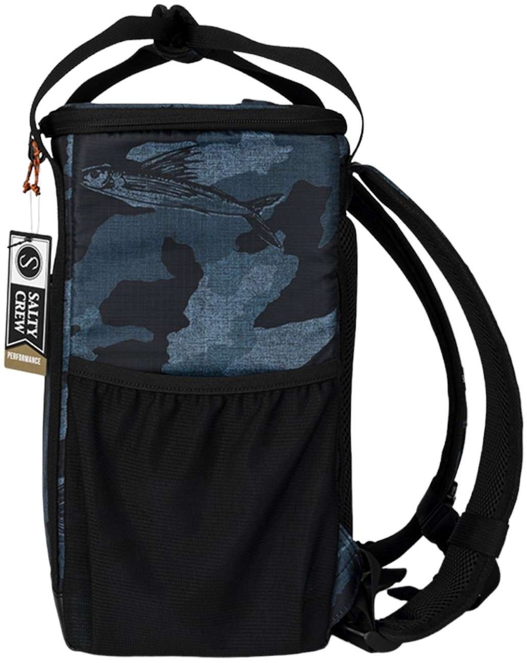 Salty Crew Chiller Cooler Backpack - Blue Camo - TackleDirect