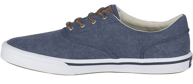 Sperry Mens Striper II CVO Salt Washed Sneaker - Navy - 10 - TackleDirect