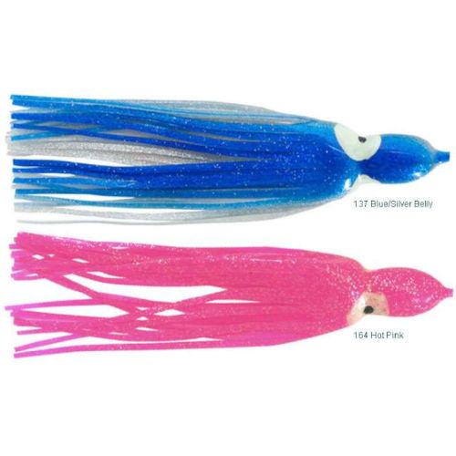 Blue and Yellow Finish Boone 14247 Big Game Trolling Squid Skirt 