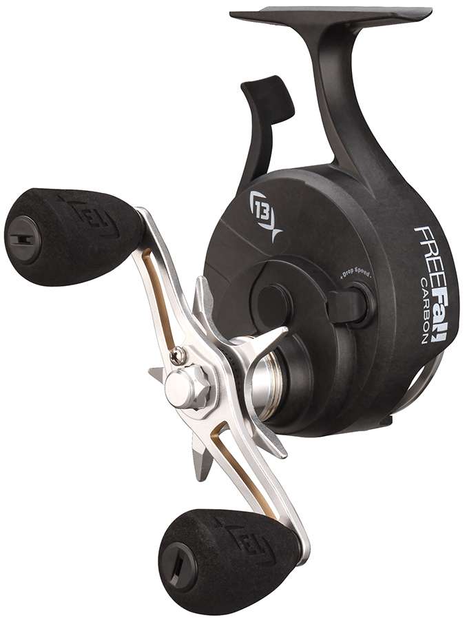 13 Fishing Black Betty FreeFall Carbon Ice Reels - TackleDirect