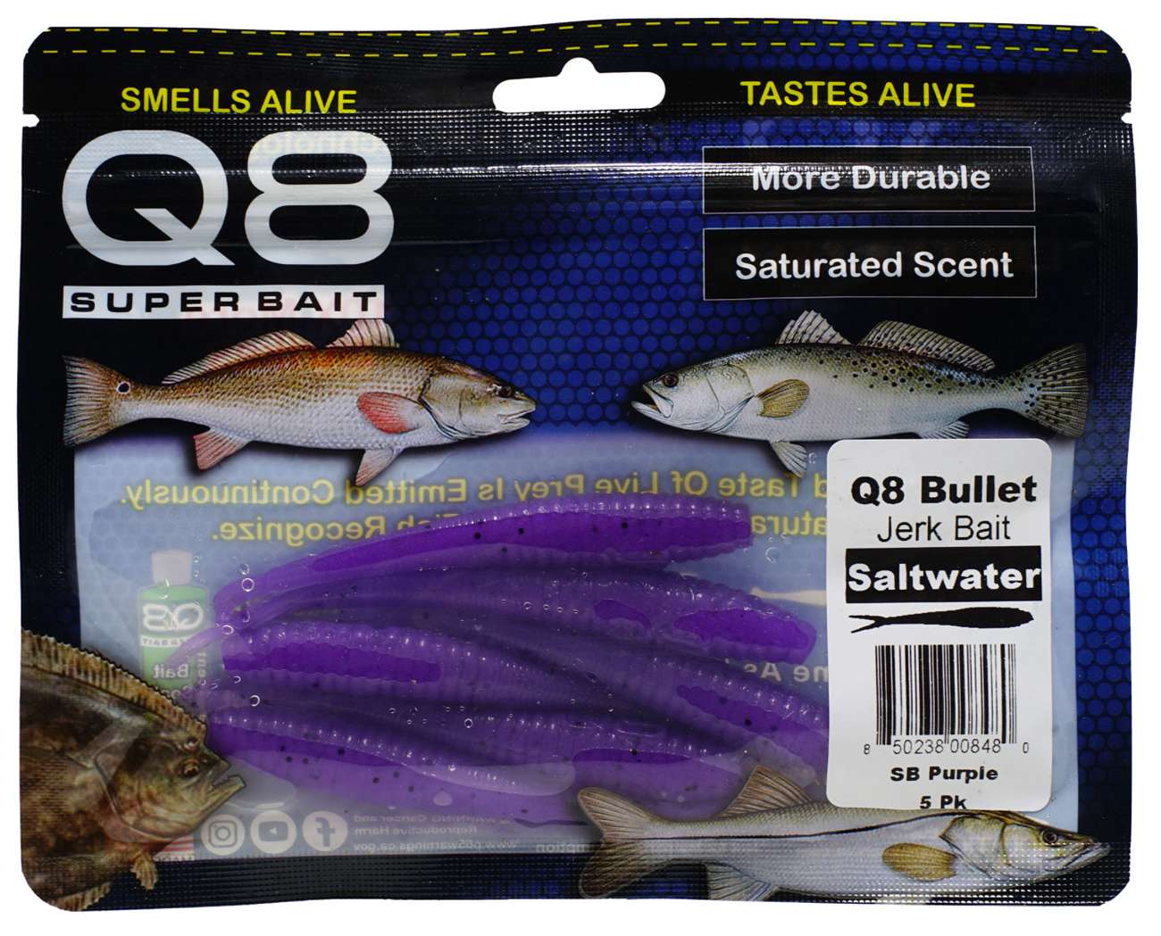 Aquatic Nutrition Q8 Bullet Jerk Baits - TackleDirect