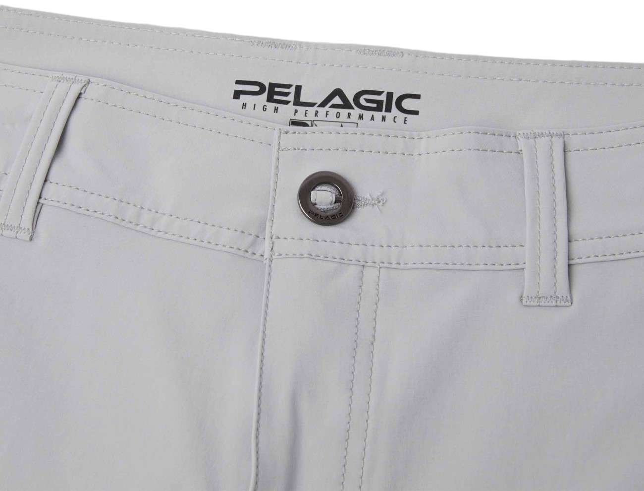 Pelagic Mako 20in Hybrid Shorts - Light Grey - 30 - TackleDirect