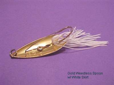 Gator Lures Gold Weedless Spoons - TackleDirect