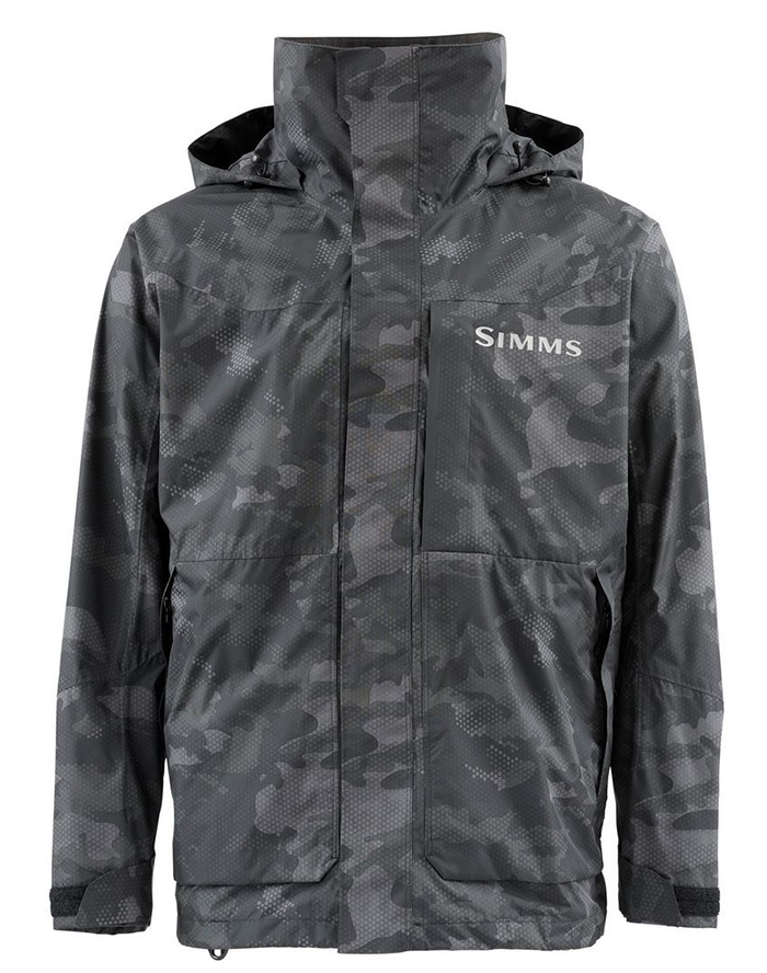 Simms Challenger Fishing Jacket - Hex Flo Camo Carbon - 2XL