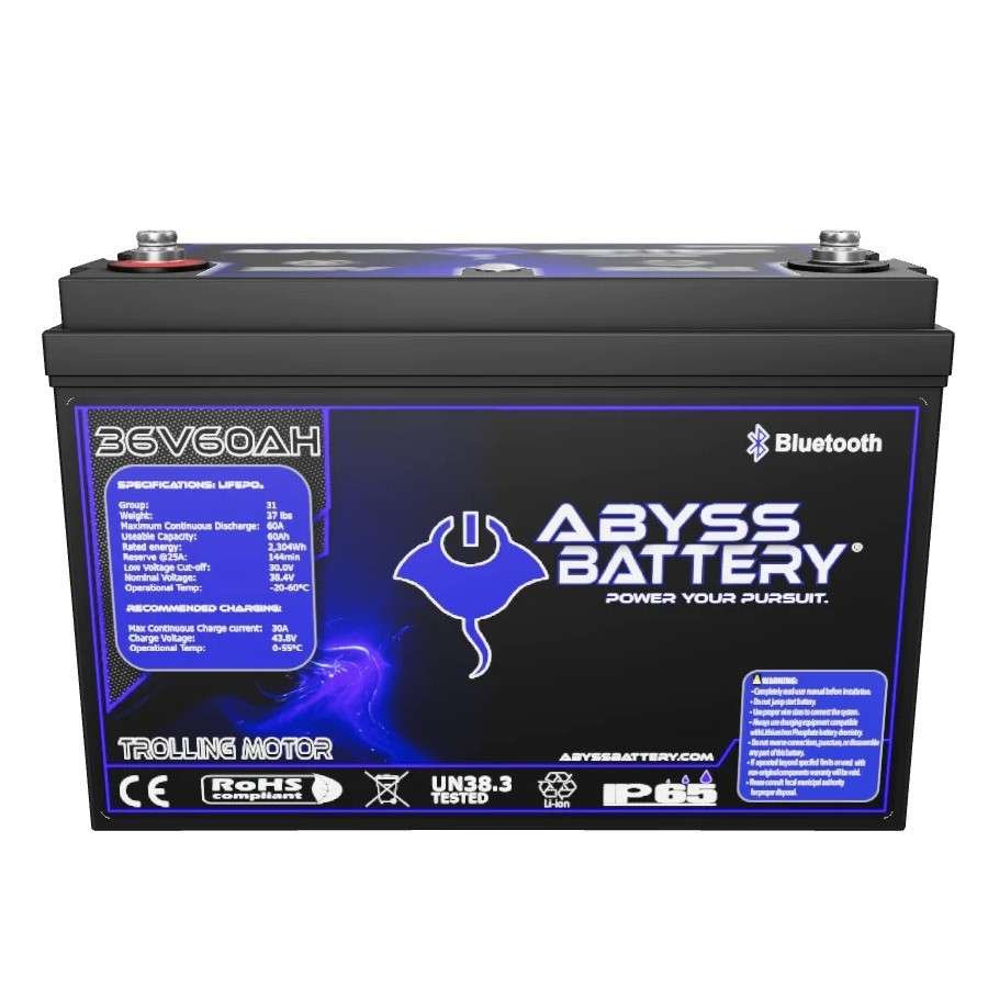 Abyss Battery 36v 60ah Lithium Trolling Motor Battery Tackledirect 6548