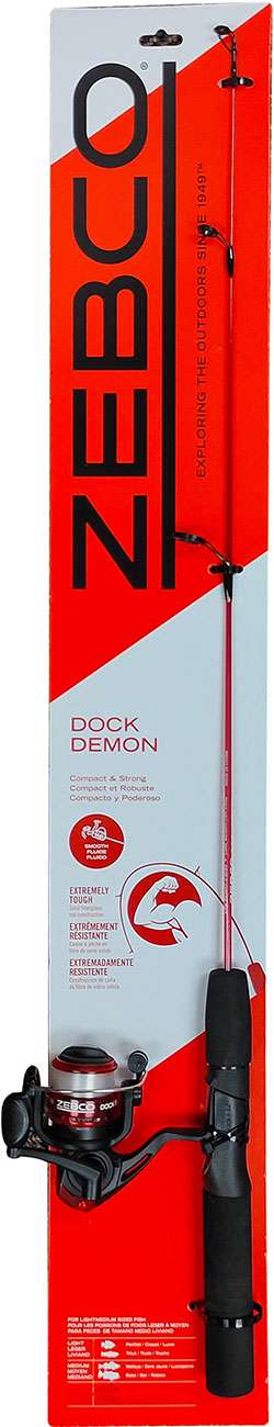 Zebco Dock Demon Spincast Rod & Reel Combo Super Tough 32784606253
