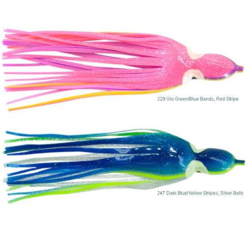 BOONE 30 pcs/3 pks-3.5" GLOW octopus squid skirts for lures 